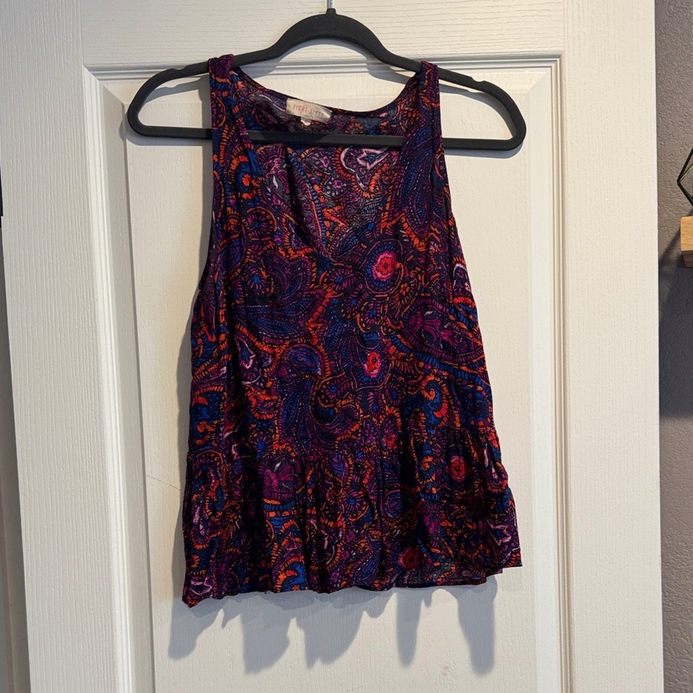 Eight Sixty Multicolor Paisley Tank Top